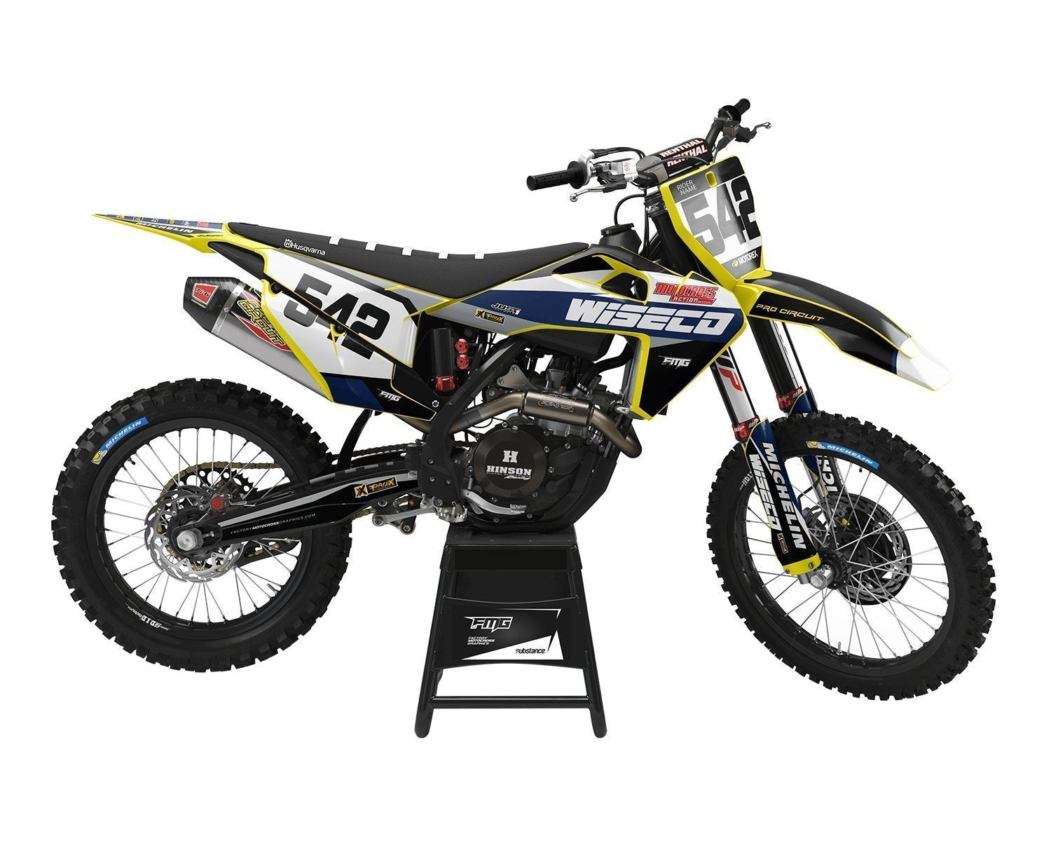 Neon Husqvarna MX Decals