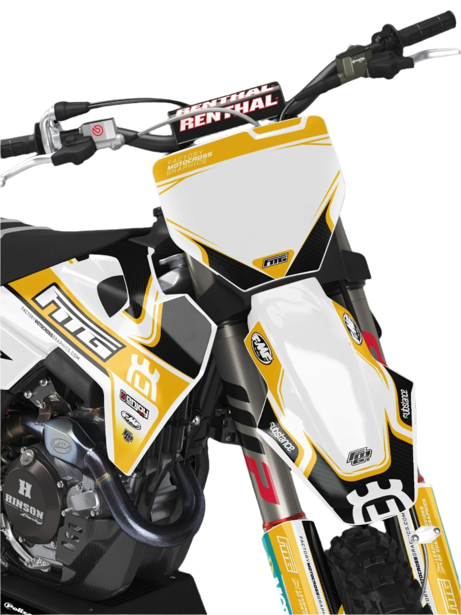 Husqvarna Carbon White & Gold Graphics Kit