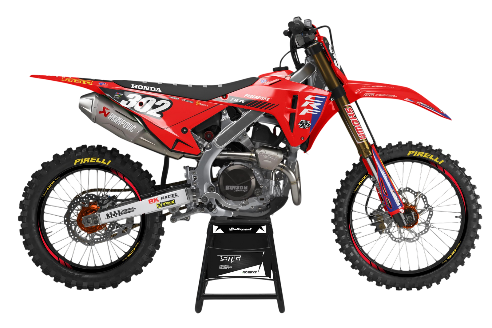 PROGRESSIVE HONDA PIRELLI EDITION GRAPHICS KIT