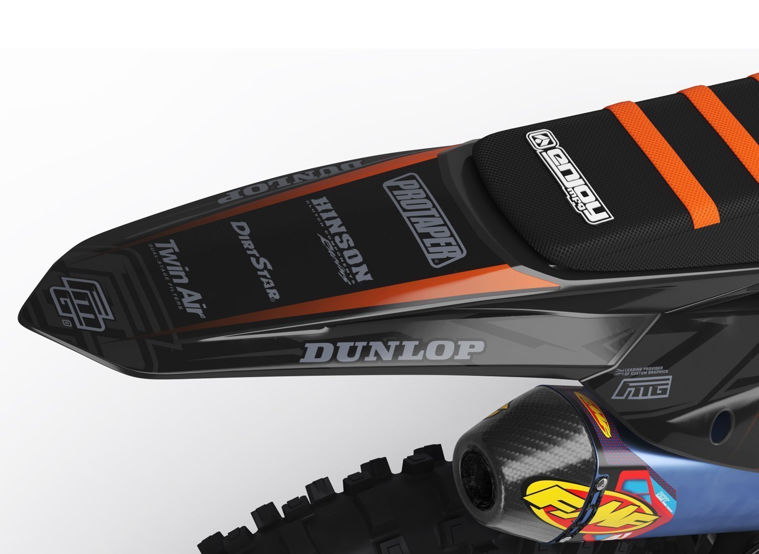 Fits KTM Black Stealth Graphics Kit