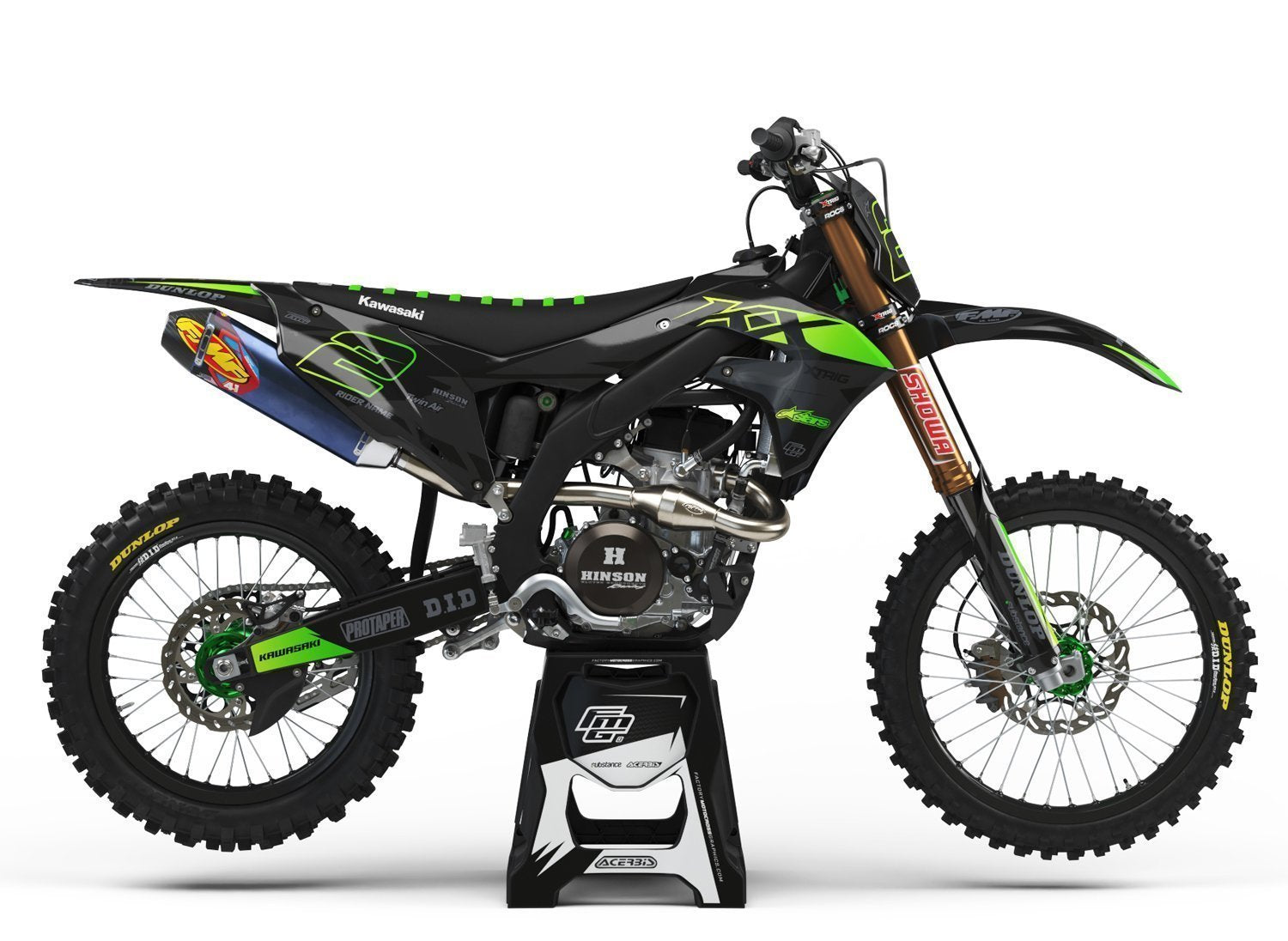 Kawasaki Black Stealth Graphics Kit