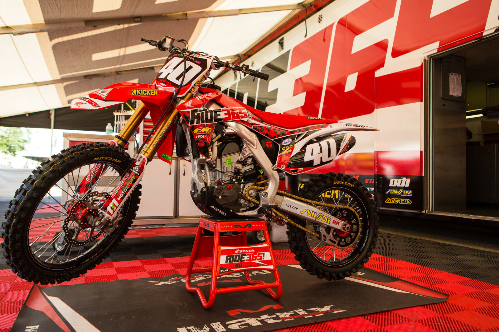 Ride365 Military Appreciation Red Camo Graphics Kit