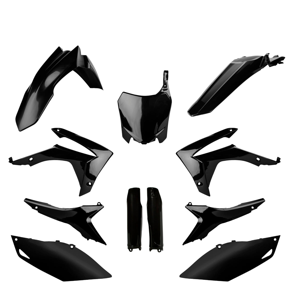 Full Plastic Kit Honda Black CRF 450R (2013-16)