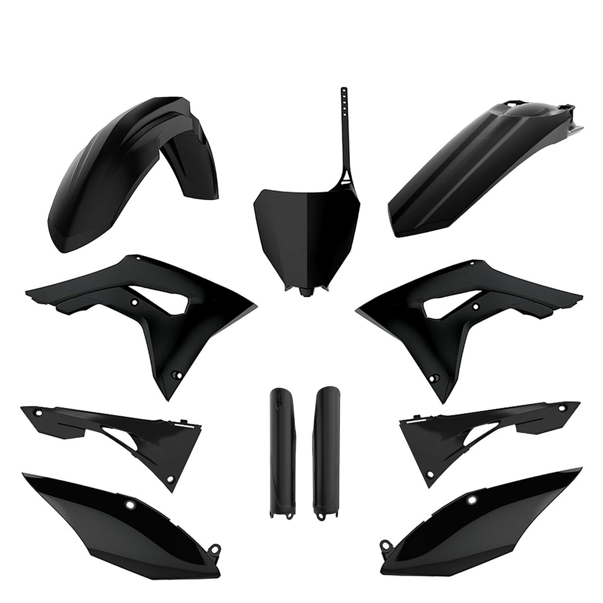 Full Plastic Kit Honda Black CRF 450R (2017-20)