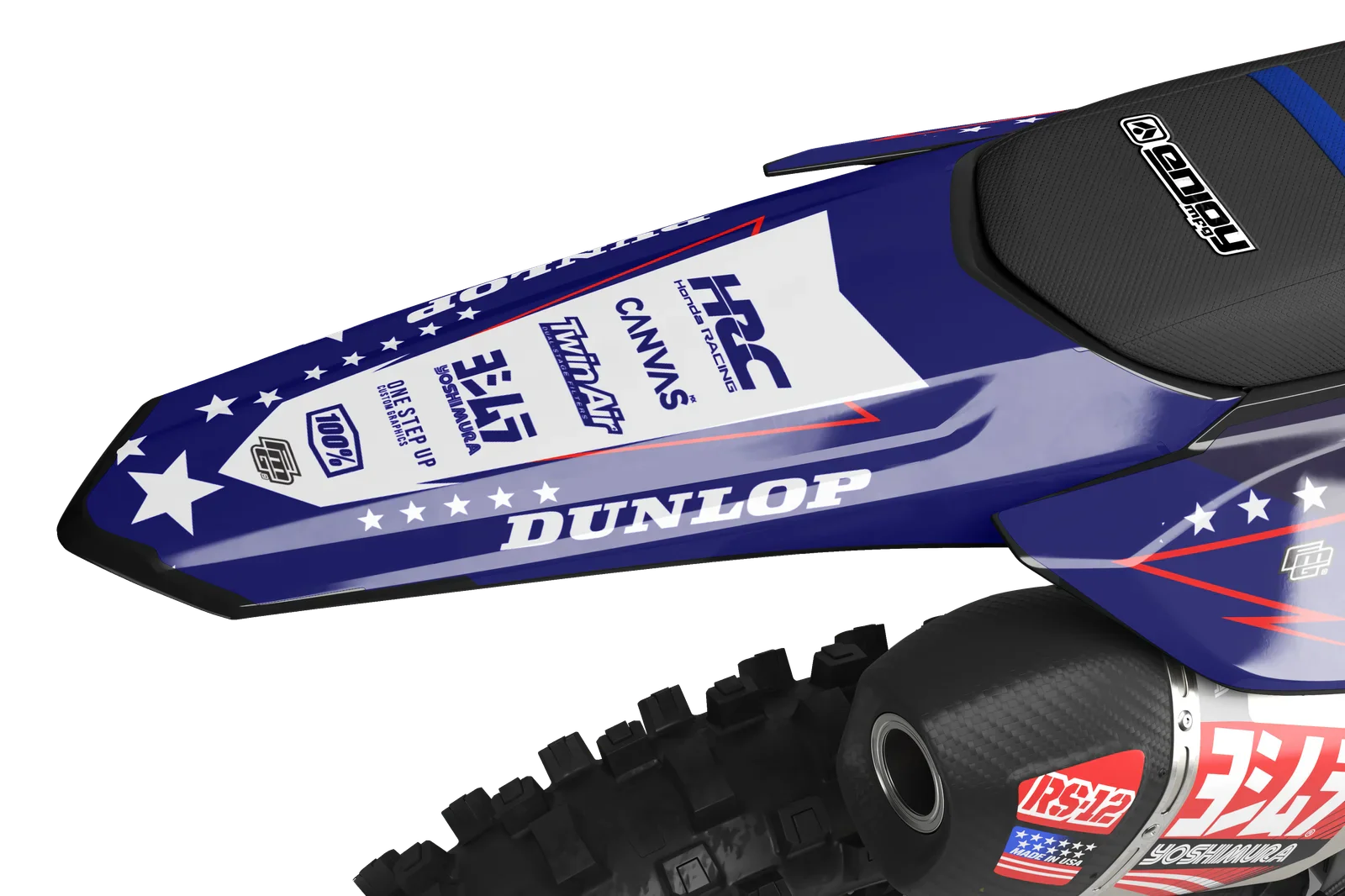 Honda CRF/CR USA Flag Graphics Kit