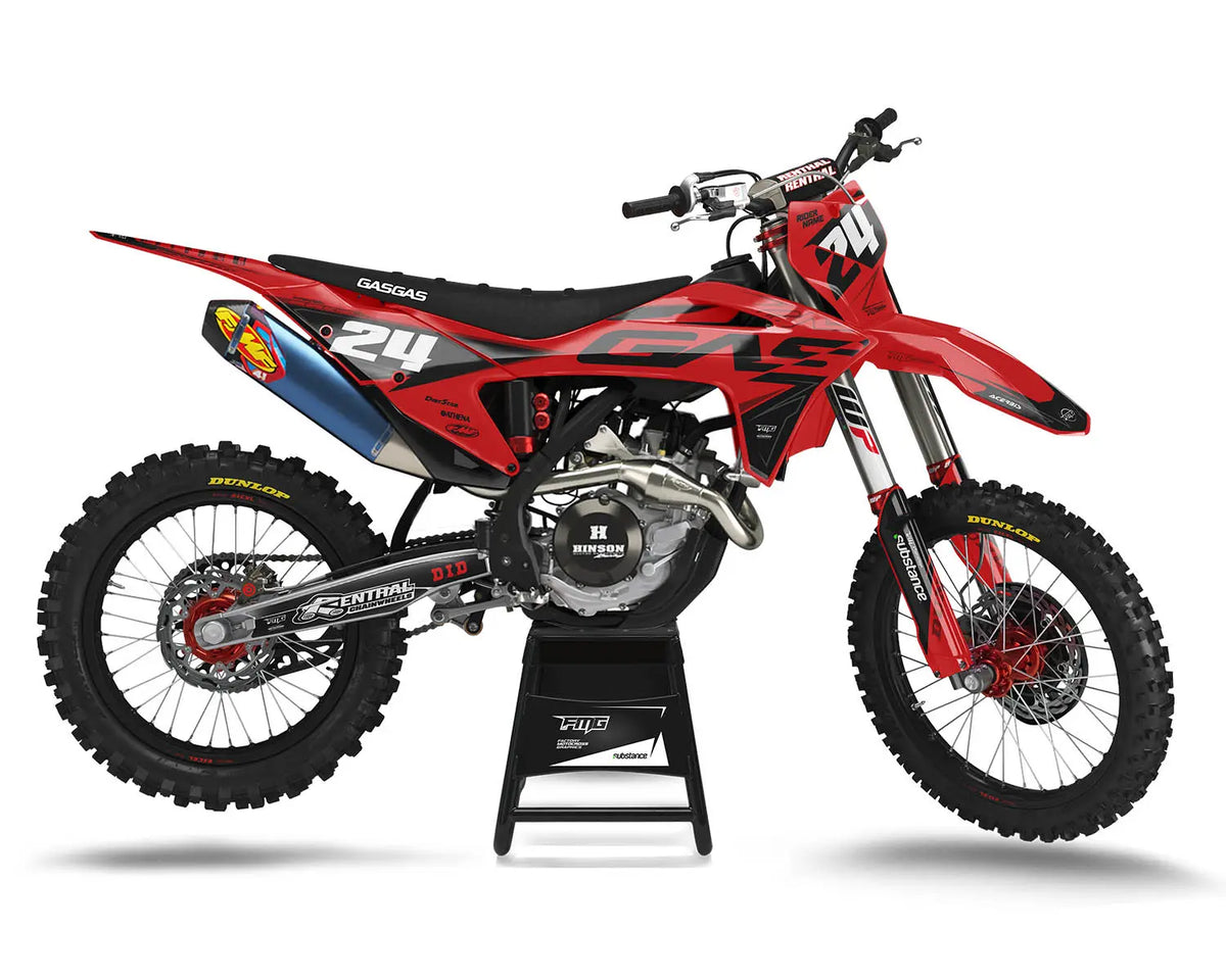 Gas Gas Red Ripper Graphics Kit