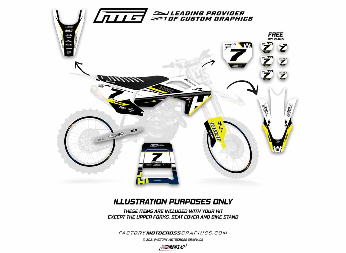 Husqvarna  Explorer White Graphics Kit