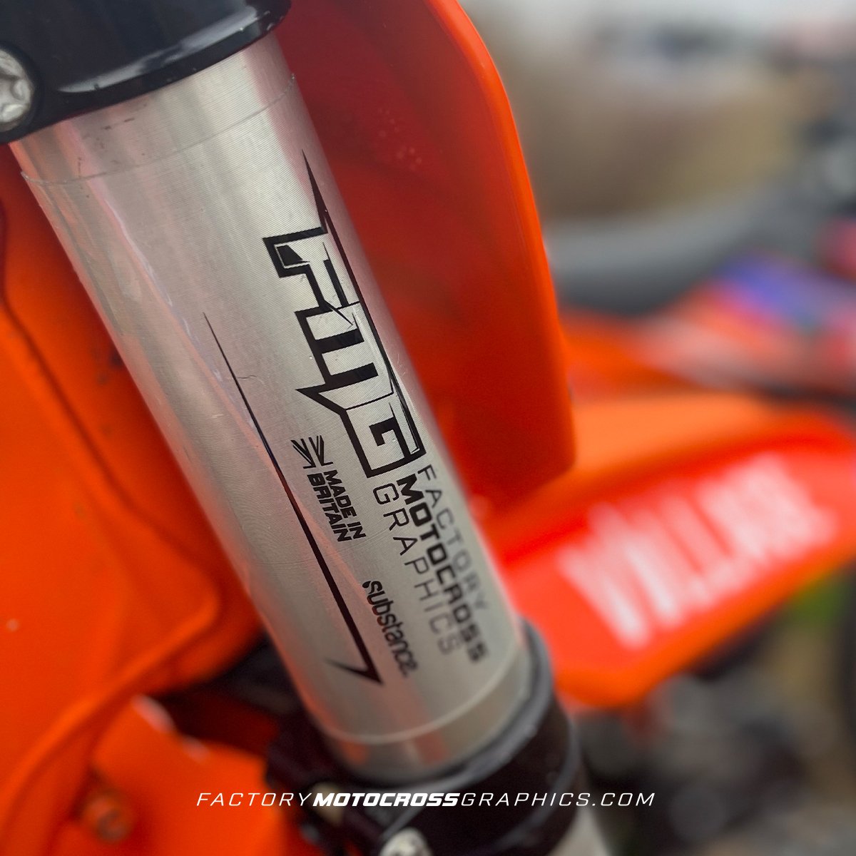 Clear Custom Upper Fork Decals