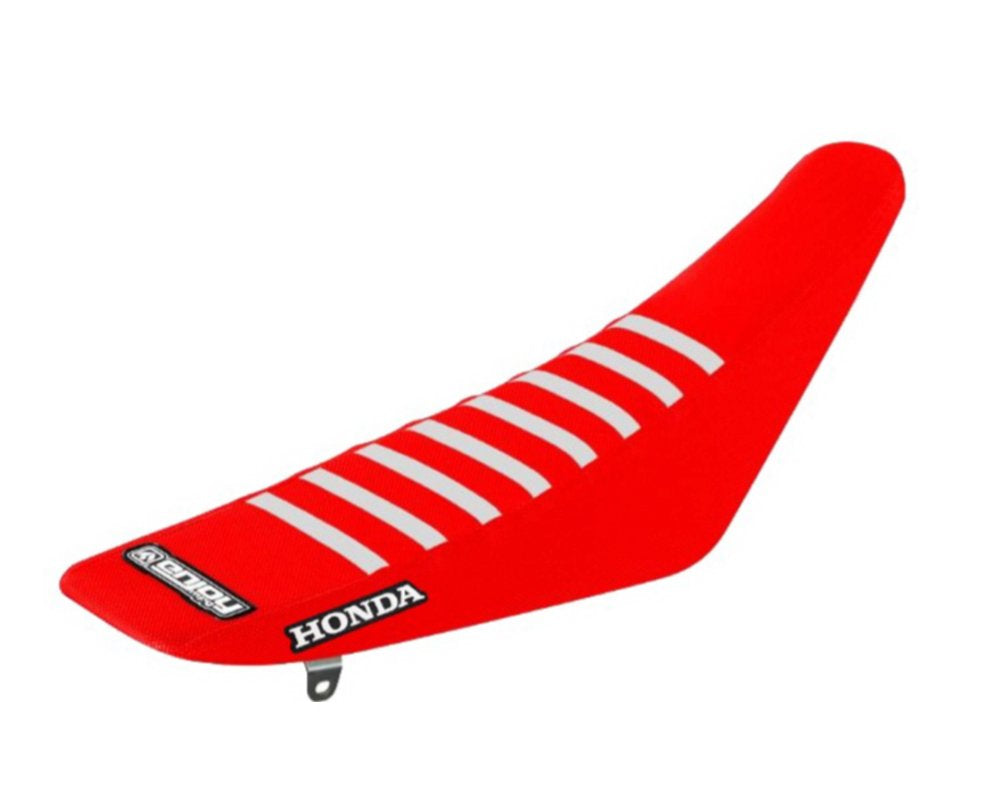 Enjoy Honda White Ribbed Red Seat Cover