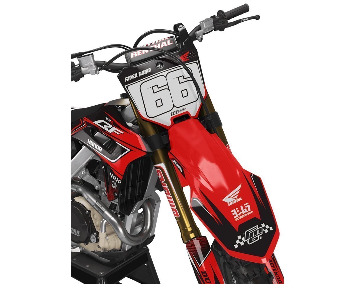 Honda CRF/CR Black Tracer Graphics Kit