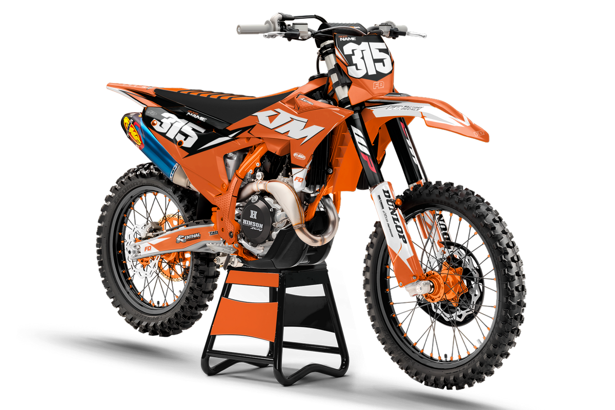 Fits KTM Orange Frost Factory Graphics Kit