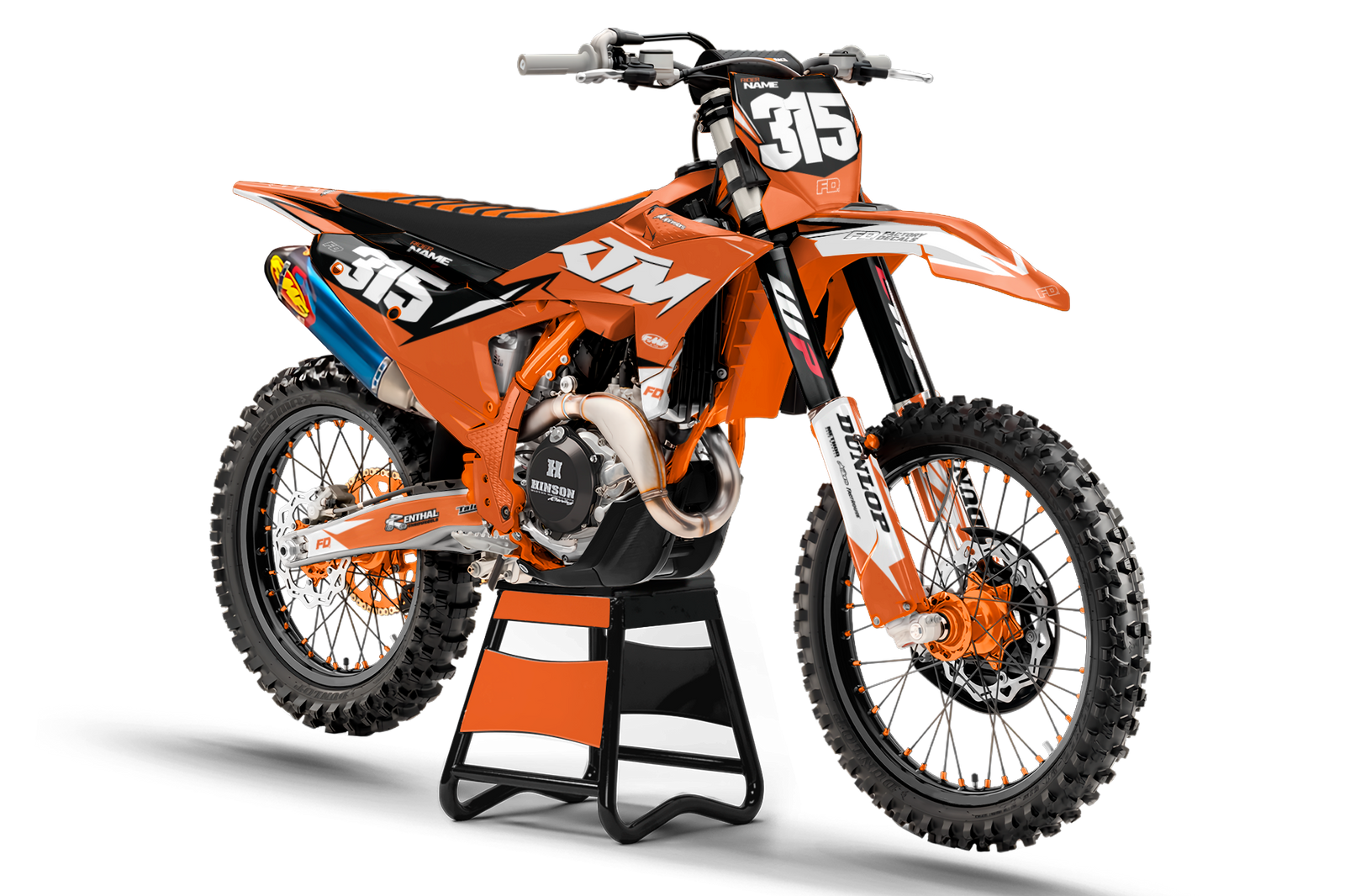 Fits KTM Orange Frost Factory Graphics Kit