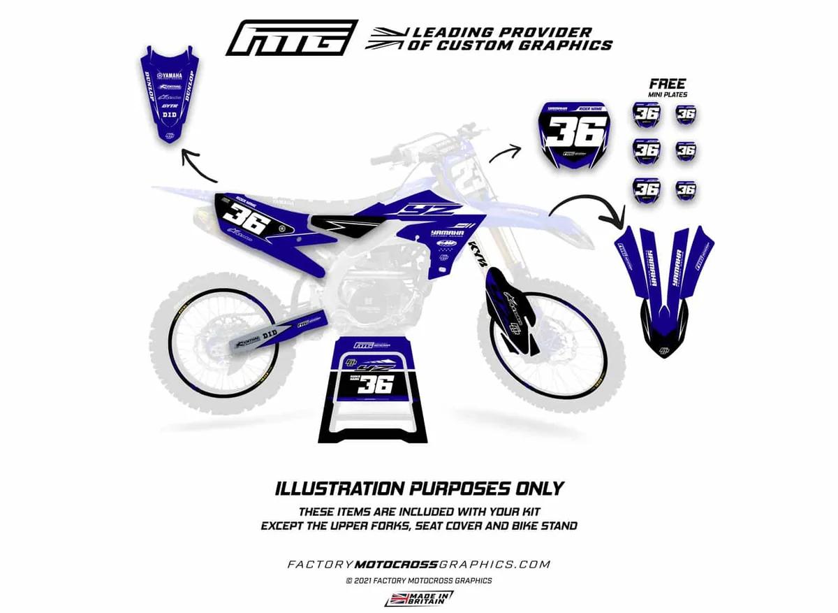 YAMAHA FASTHOUSE doodle Black V1 GRAPHICS KIT.