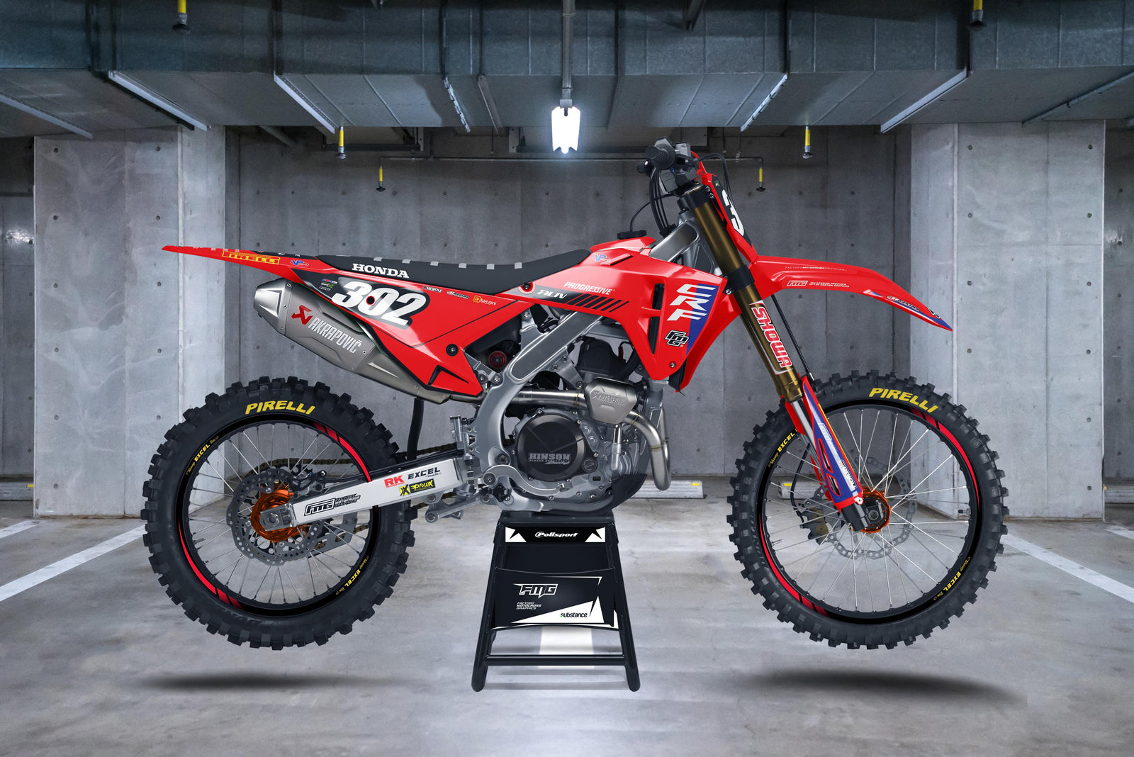 PROGRESSIVE HONDA PIRELLI EDITION  GRAPHICS KIT