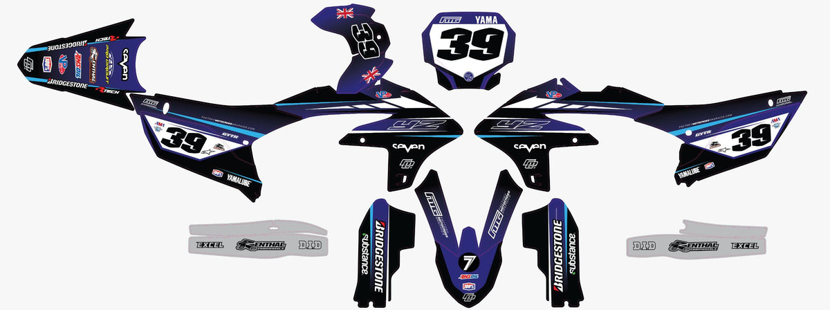 Yamaha VP Grey Graphics Kit