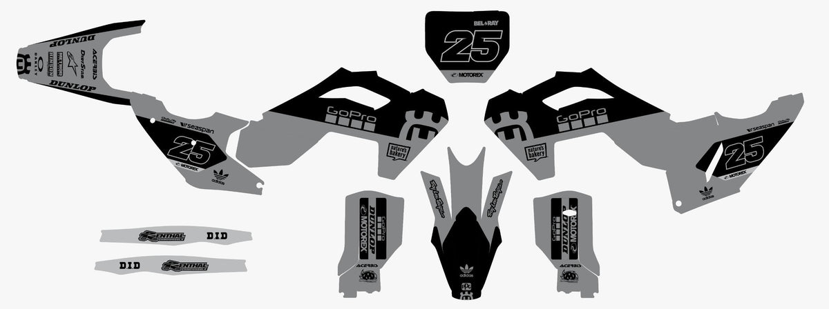Husqvarna Recon Grey Graphics Kit