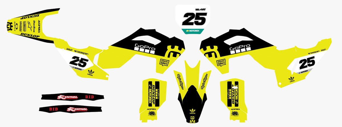 Husqvarna Recon Yellow Enduro Graphics Kit