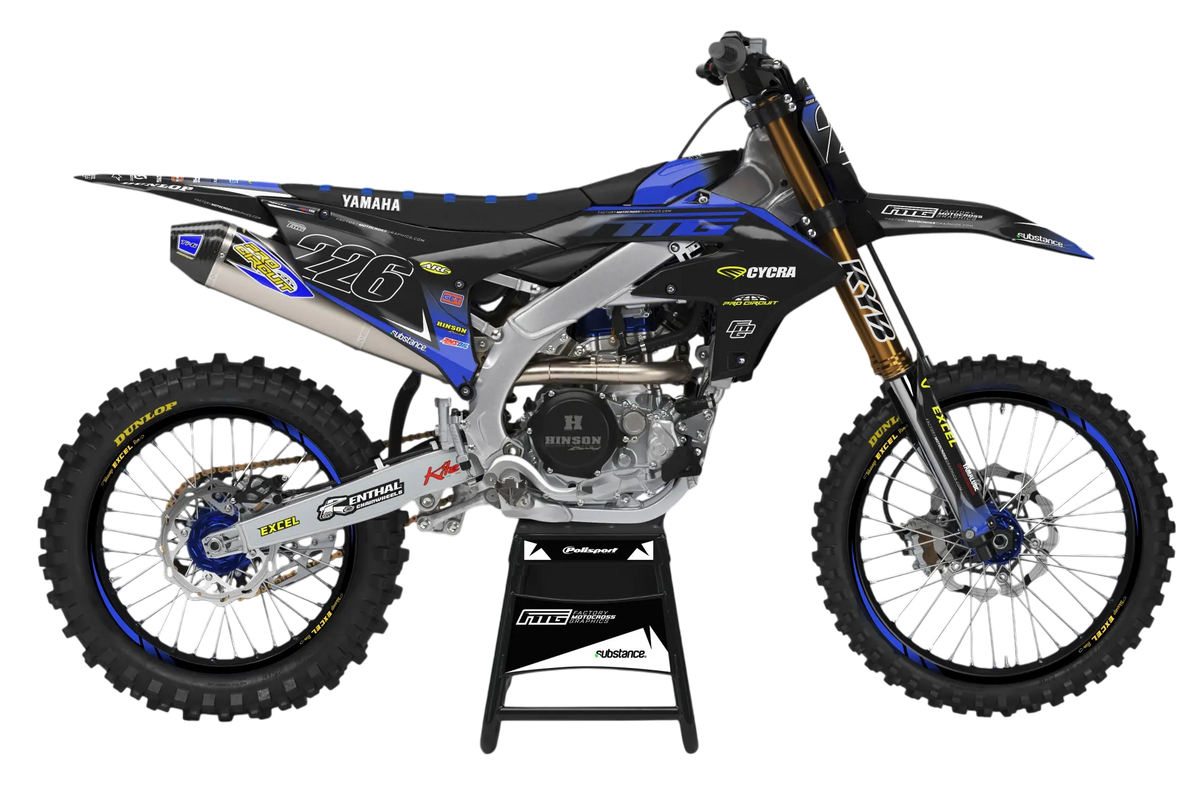 YAMAHA Team Black Graphics Kit.