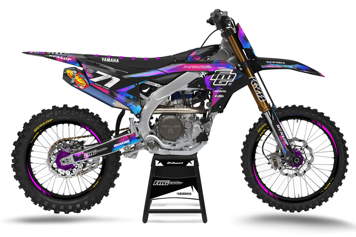 Yamaha YZ YZF Black Palm Graphics Kit