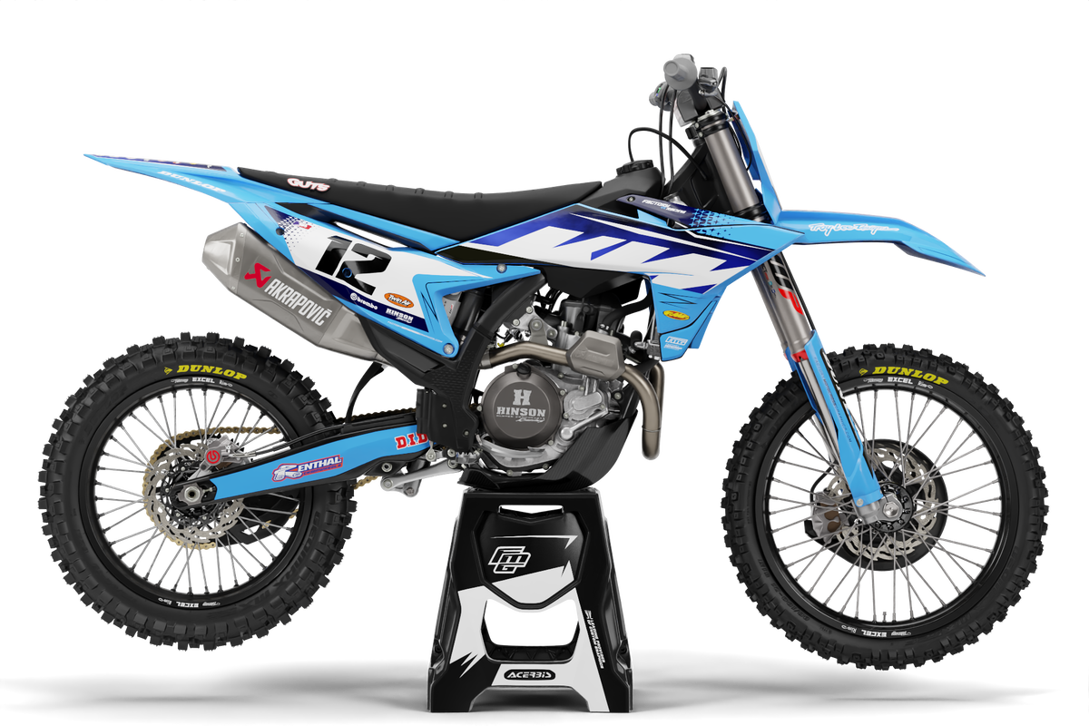 Fits KTM SX / SXF Blue Fuse Graphics Kit
