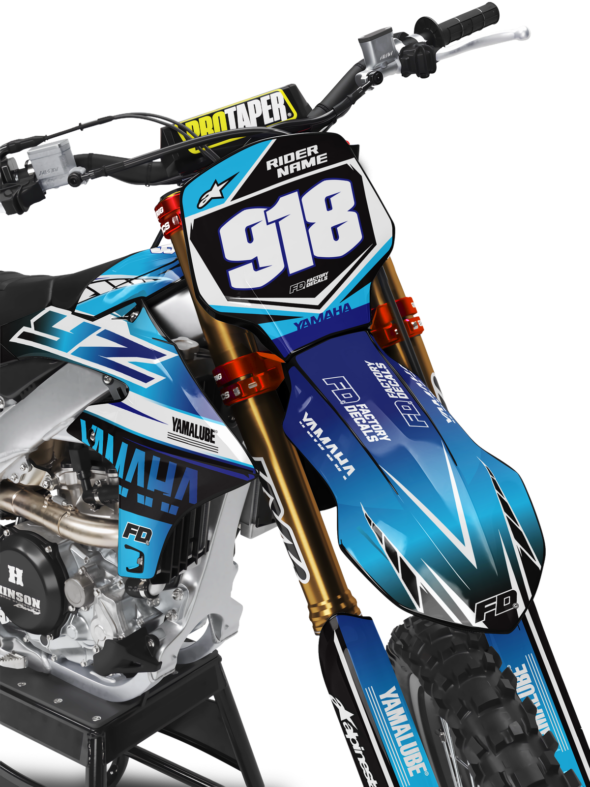 Yamaha Blue Shift Factory Graphics Kit